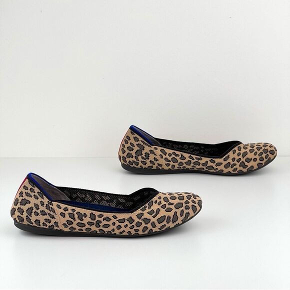 Rothy's Flats Leopard Print Flats Ballet Shoes - Picture 4 of 9
